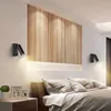 Duvar lambası kapalı LED Işık Nordic Spot Işıkları Yatak Odası için Oturma Odası El Modern Rotasyon Katlanır Başlık Okuma