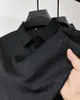 Polos Masculinos High End Ice Silk Respirável T-shirt de Manga Curta Masculino Lapelas Tendência de Verão Pólo Xadrez Roupas da Moda e Casuais