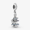 100% 925 Sterling Silver Élégant Princesse Dangle Charms Fit Original Européen Charme Bracelet Mode Femmes Mariage Fiançailles Jewe328f