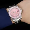 Luksusowy 116610LN Pink Dial Ceramiczna ramka ze stali nierdzewnej szafir szklarnia lustro automatyczne mechaniczne WINEN WELENS WATTWATCHES303U