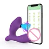 Vibrators Vaginale zuigvibrator Dilldo Draadloze Bluetooth-toepassing voor dames Vibratie G-punt clitorisstimulator Masturbatievibrator voor dames 230720