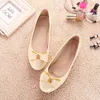 Dress Shoes SNURULAN Sweet Candy color round toe flats ladies japanned leather bowknot single shoes shine ballerinas L230721