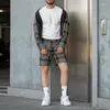 Tute da uomo 2023 Pantaloncini da abito casual in Europa e negli Stati Uniti Plaid di vendita di moda