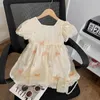 Girl Dresses Summer Girls Sweet Butterfly Embroidery Baby Loose Dress For Kids