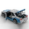 Action Toy Figures Moc 1 8 Scale Skyline GT R R34 Supercar Racing Car Vehicle Sport Model Buiding Block Bricks Toys for Kids Birthday Gifts Boy 230721