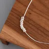 Chaînes Avancé Coréen East Gate Abacus Petite Minorité Féminine Conception De Lumière De Luxe Transfert Perle Collier Haut Sens