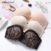 Sexy Invisible Push up Bras For Women Clear Back Strapless Brassiere Light Padded Bralette Female Underwear211i