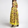 Grundläggande avslappnade klänningar Kvinnors sommarklänning Outfits African Print Diy Multi Wearing Sexy Strap Dresses Middle Split Mop Skirt Vestidos 230720