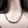 Choker stil halsband manlig bohemisk färgglad boho kvinnliga mäns smycken pärla män mjuk keramik