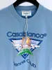 TShirts Homme SS Casablanca Tennis Club Tshirt 1 Quality Sun Print 230720