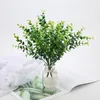 decoratieve bloemen realistische herbruikbare kunstmatige eucalyptus met stengel 12 stks/set niet-verwelken faux groene planten voor huisdecoratie nee