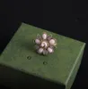 3pcs/set şık harfler çiçek cazibesi küme halkaları tasarımcı çiçek elmas inci yüzüğü kadınlar için düğün mücevher yüzüğü seçilmiş sevgililer hediyeler