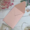 Greeting Cards 50pcs Elegant Vertical Wedding Invitation Envelope 136x195mm V-Flap 250gsm Pearl Paper Custom Color Custom Paper Bag 230720