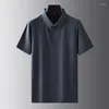 Herrpolos ankomst mode stor is silke kortärmad t-shirt lapel överdimensionerad sommar plus storlek xl2xl3xl4xl5xl6xl7xl