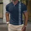 Męskie Polos Summer Męskie koszule polo luksusowa marka swobodna koszulka lapowa lapowa T-shirt Krótkie luźne męskie odzież koszulka golfowa 230720