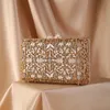 Evening Bags XIYUAN Women Diamond Drip Floral Clutches For Party Wedding Rhinestones Bag Clutch Purse Wallet Gold 230720