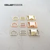 10pcs lot 20mm 3kinds Metal Plated Buckle metal buckle adjust buckle D ring For Backpack Bag Webbing Cat Dog Collar DIY Access317n