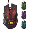 6D USB Wired Gaming Mouse 3200DPI 6 Knappar LED Optical Professional Pro Mouse Gamer Computer Möss för PC Laptop212Y