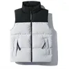 Men's Vests Vest Daily Wear Vacation Going Out Color Block Outerwear Clothing Apparel Blue Yellow Khaki / Winter L-5XL