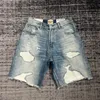 2023 Summer Men Hole US Size ~ Высококачественные дизайнеры Demin Shorts брюки