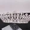 Bandanas Diamond Bridal Headpiece Crown Headdress Acessórios de cabelo de casamento Strass Headwear Noiva