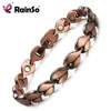 Braccialetti magnetici curativi in rame rosso per donna Braccialetti bioenergetici Braccialetti Salute Gioielli femminili Allevia l'artrite2833