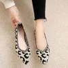 Обувь для обуви 2022 Новая летняя мода Элегантная Женщина Flat Shoes Leopard Print Pumps Office Daily Comense Outdoor Sports Lock Toe обувь L230721