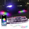 Accessoires RGB LED Strip Bluetooth App Control stromende kleur onder auto 90cm 120cm IP65 Tube Underglow Underbody System Neon Light 12V303R