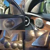 För Mercedes Benz New C Class W205 2015-2017 Bilstyling rostfritt stål Bildörr Audiohögtalare Dekorativ täcktrim 3D-klistermärke2257