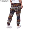 Herrbyxor Nya byxor 2019 Hiphop Beach Hawaiian Mens Pants Harem Baggy Löst fitness Sweatpants Elast midja Casual Wide Leg Dance Y19060601 Z230721