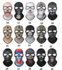 Cycling Caps Masks 2 Hole Outdoor Full Face Motocycle Mask elastic Balaclava Windproof Hats Cap Tactical Snowboard Helmet Protection hat for Men Women