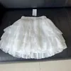 Kjolar sommar sexiga kvinnor hög midja kjol dansar stor swing tutu multilayer spets mesh cake korta damer 230720