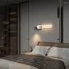 Luminária de parede led hexagonal decoração de quarto polia de madeira antiga cama inteligente iluminação de banheiro velas