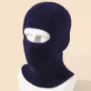 Cycling Caps Masks Candy Color Cute Full Face Cover Ski Mask Hat Bear Ear Balaclava Knitted Hats Outdoor Cycling Ear Protection Hat Beanies Hat Men 230720