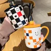 Canecas Caneca de Café Conjunto de Copos de Cerâmica Cerâmica Café Cute Kawaii Cofee Chá Go Drinkware Cozinha Jantar Bar Casa Jardim