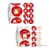 Papel de regalo pegatinas chinas Festival sellado feliz año sobre etiqueta decoraciones sello práctico adorno presente etiquetas P8DE