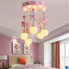 Lustres fantaisie chambre d'enfants moderne créatif pendentif LED lumières pour salon décor éclairage plafonniers