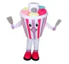 2023 SCONTA FACTORIALE adorabile Costume da mascotte di gelato colorato personaggio di cartoni animati per adulti in costume di carnevale per feste di Halloween