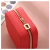 Jewelry Pouches Portable Velvet Zipper Box Travel Organizer Multifunction Necklace Earring Ring Storage