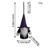 Halloween Gnomes with LED Handmade Witch Tomte Scandinavian Gnomes Halloween Party Home Holiday Ornaments