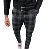 Costumes pour hommes 2023 hommes Streetwear sarouel homme pantalon à carreaux grande taille hommes coréen muti-couleur Plaid décontracté