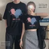 レディースTシャツカップル半袖Tシャツ男ヴィンテージ特大シャツ愛好家ルーズストリートウェアトップ女性ハラジュクティー卸売230720