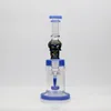 Kolorowa 10 -calowa turbina perc 14 mm szkło bong popularne wysokiej jakości rury wodne Perc Glass Bong hurtowa dla dorosłych