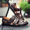 High Quality Classic Cowhide Summer Outdoor Handmade Sandals Fashion and Comfortable Men s Beach Leather Shoes Size Shoe