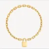 2021 Luxur Designer Halsband smycken Guldhalsband för kvinnor Trendiga titanstål Kärlekslåshuvud Mens mode Tjockkedja No Al253D