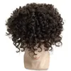 6 polegadas de substituição de cabelo humano virgem da Malásia 8x10 peruca cor marrom 4 # Bouncy Curl Center Renda unidade Austrália para homens