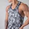 Canotte da uomo Camo Quick Dry Canotta Uomo Estate Casual Camicia senza maniche Maschile Palestra Fitness Bodybuilding Canotta Stringer Vest Abbigliamento da allenamento 230721