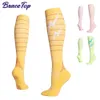 Chaussettes pour enfants 1 paire de chaussettes de compression pour course à pied Bas de football 20-30 Mmhg Hommes Femmes Chaussettes de sport pour Marathon Cyclisme Football Varices 230721