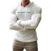 Heren T-shirts Nieuwe Mode Herfst Gebreide Hooded T-shirt met lange mouwen Mannen Klassieke Streep Slim Fit Pullover Sweater Knitwear Casual Sport TShirt J230721