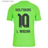 Fans toppar tees 2023 24 Wolfsburg Mens Soccer Jerseys Baku L.Nmecha Arnold Wind Home Away Football Shirt Kort ärm uniformer T230720